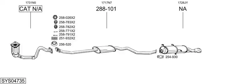 BOSAL SYS04735