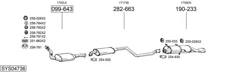 BOSAL SYS04736