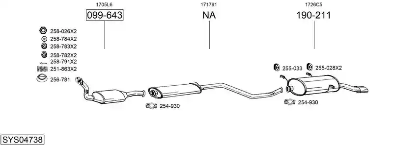 BOSAL SYS04738