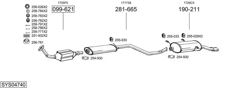 BOSAL SYS04740