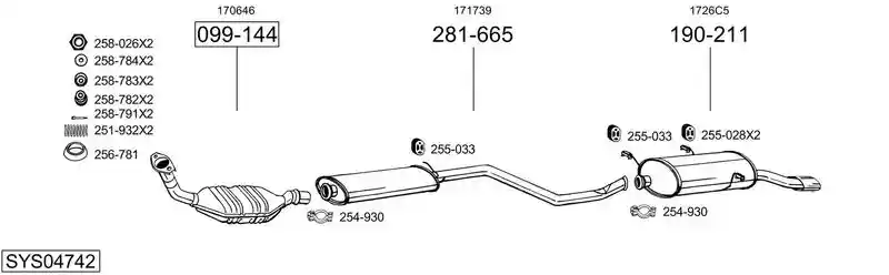BOSAL SYS04742