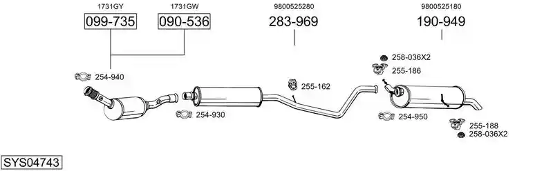 BOSAL SYS04743