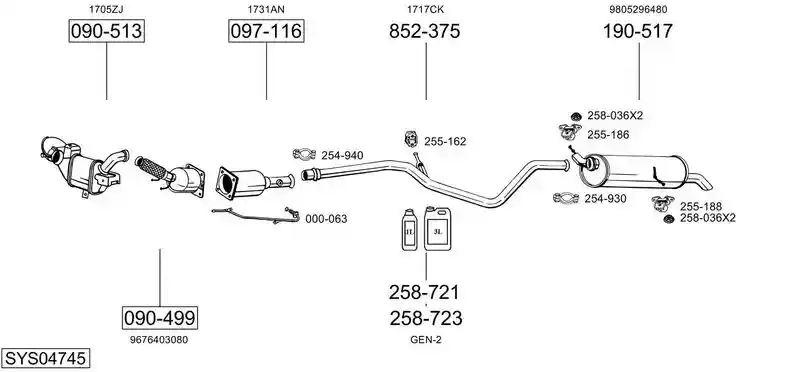 BOSAL SYS04745