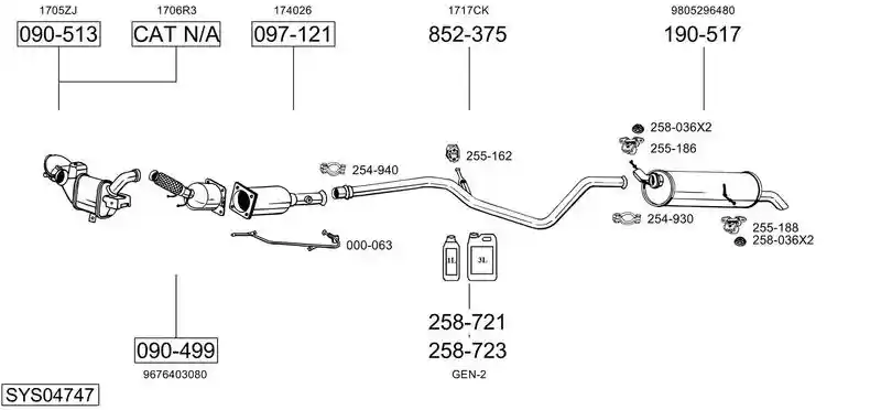 BOSAL SYS04747