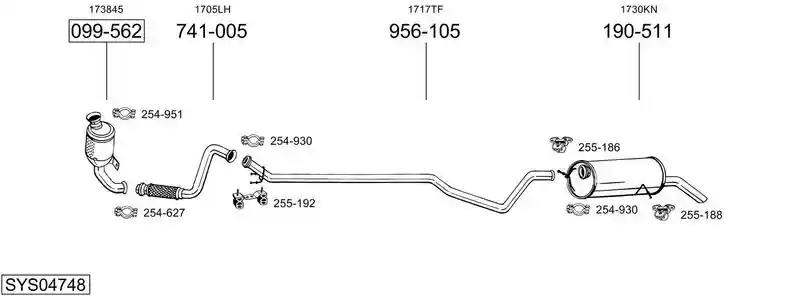 BOSAL SYS04748