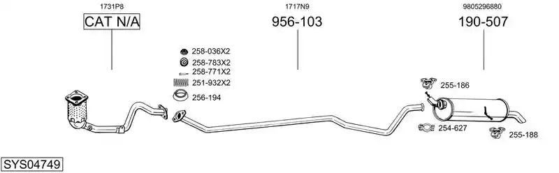 BOSAL SYS04749