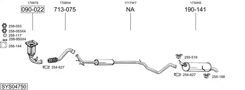 BOSAL SYS04750
