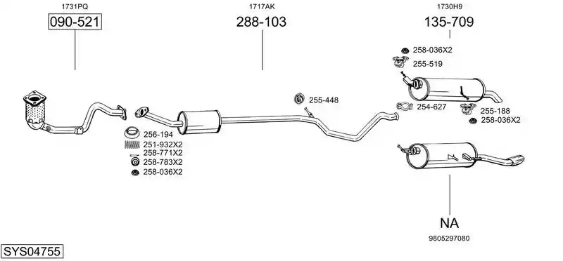 BOSAL SYS04755