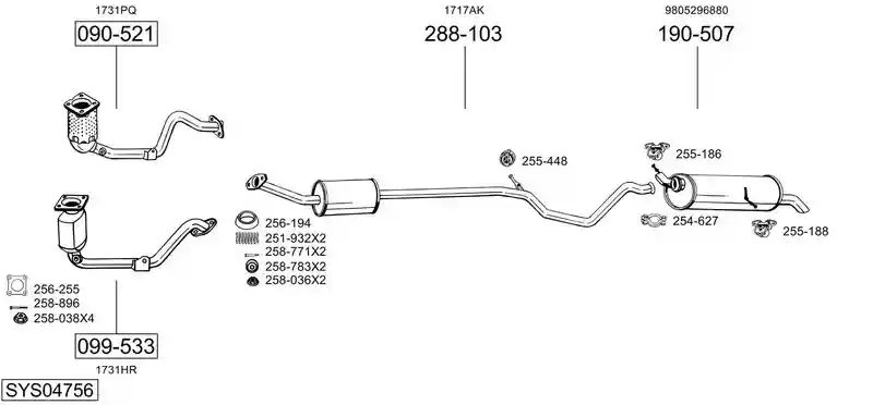 BOSAL SYS04756