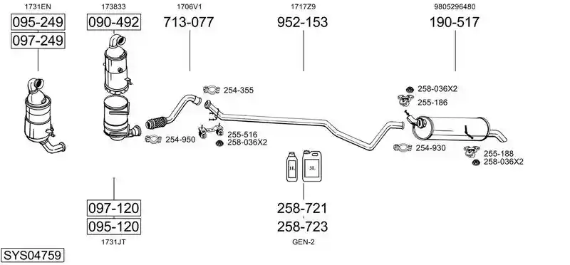 BOSAL SYS04759