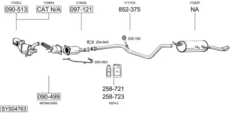 BOSAL SYS04763