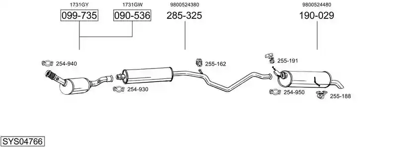 BOSAL SYS04766
