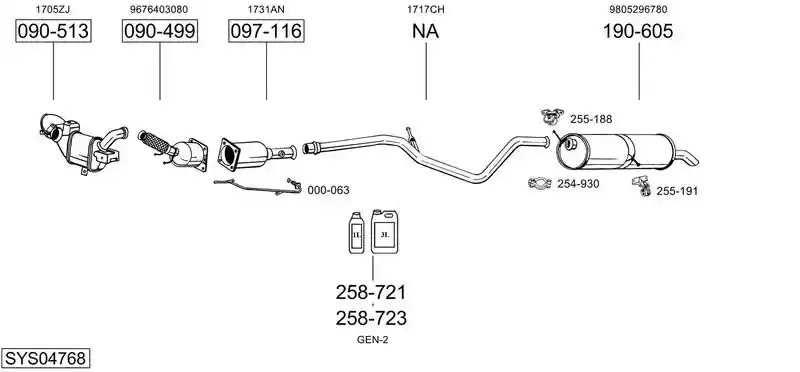 BOSAL SYS04768