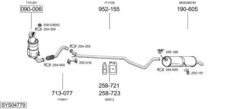 BOSAL SYS04779