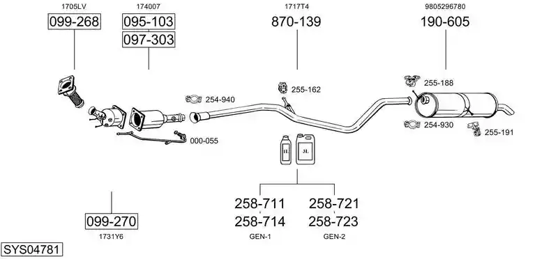 BOSAL SYS04781