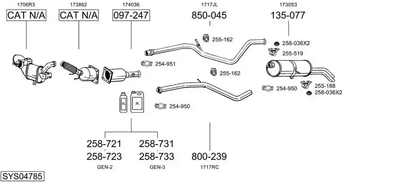 BOSAL SYS04785