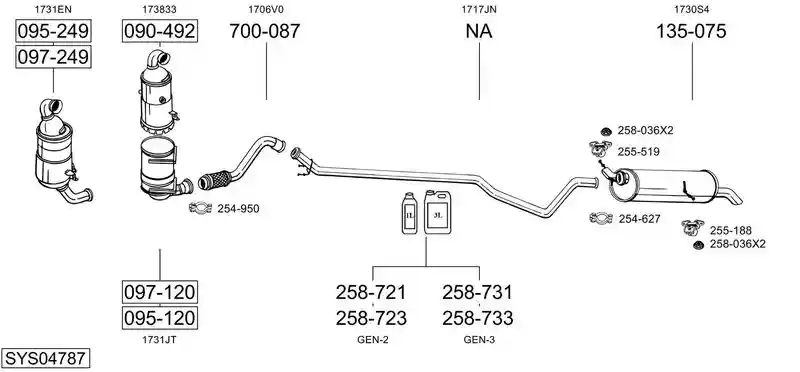 BOSAL SYS04787