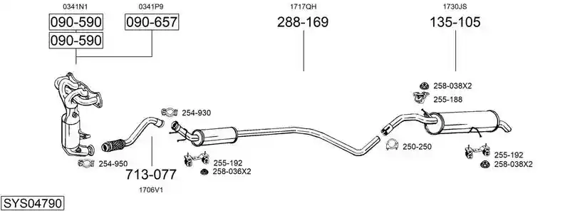 BOSAL SYS04790