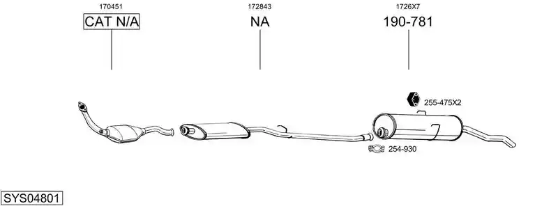 BOSAL SYS04801