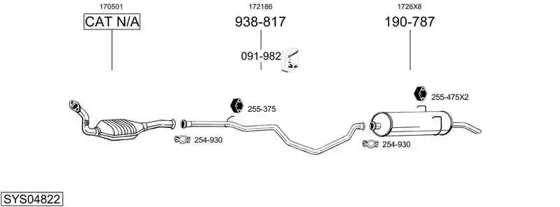 BOSAL SYS04822