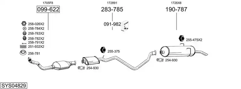 BOSAL SYS04829