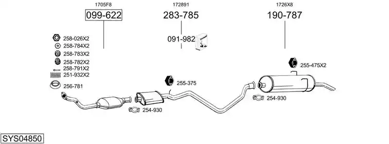 BOSAL SYS04850