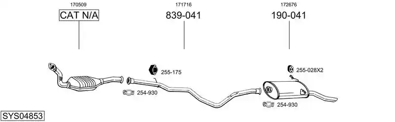 BOSAL SYS04853
