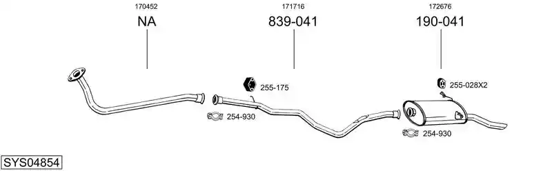 BOSAL SYS04854