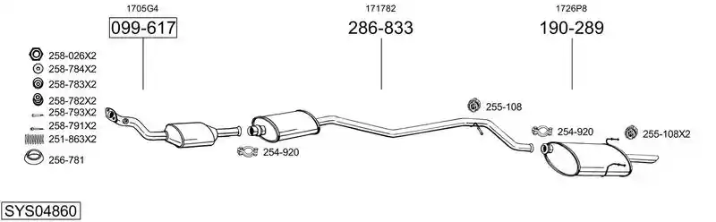 BOSAL SYS04860