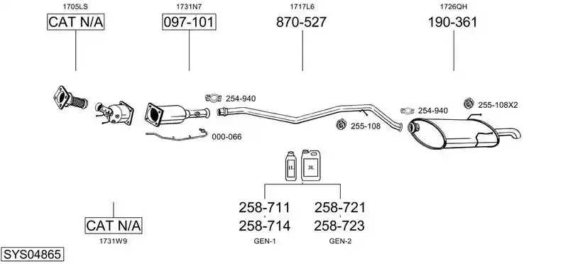 BOSAL SYS04865