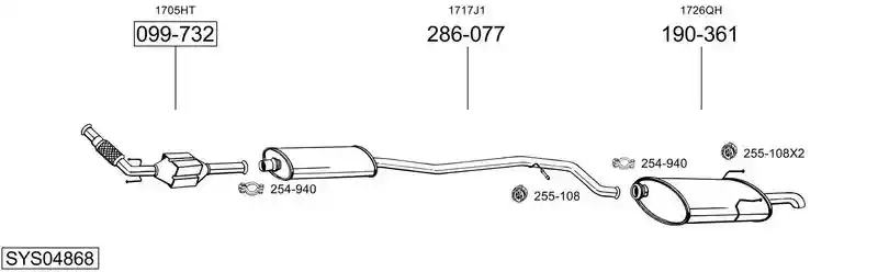 BOSAL SYS04868
