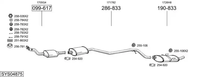 BOSAL SYS04875
