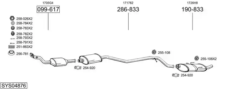 BOSAL SYS04876