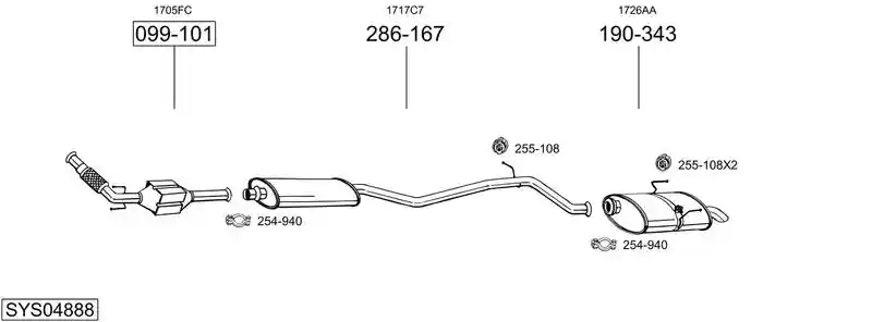 BOSAL SYS04888