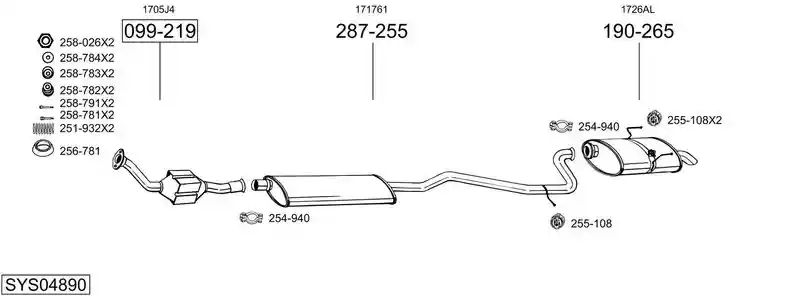 BOSAL SYS04890
