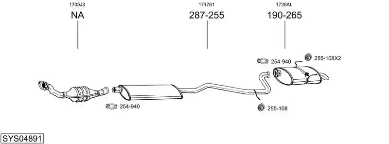 BOSAL SYS04891