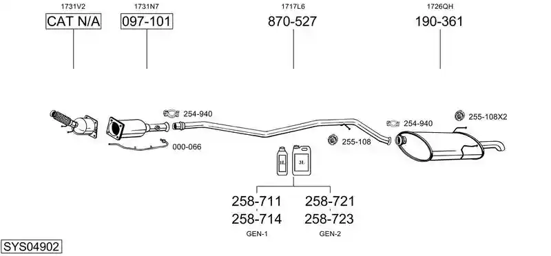 BOSAL SYS04902