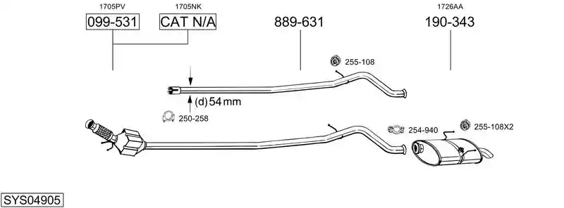 BOSAL SYS04905