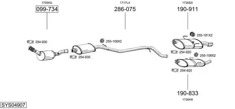 BOSAL SYS04907