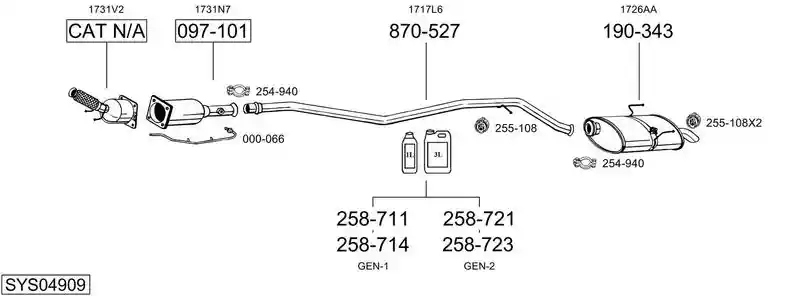 BOSAL SYS04909