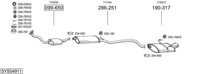 BOSAL SYS04911