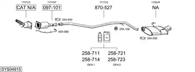 BOSAL SYS04915