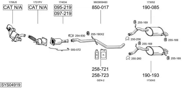 BOSAL SYS04919