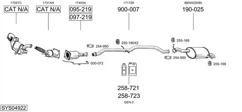 BOSAL SYS04922