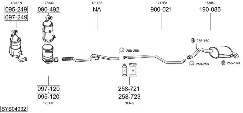 BOSAL SYS04932