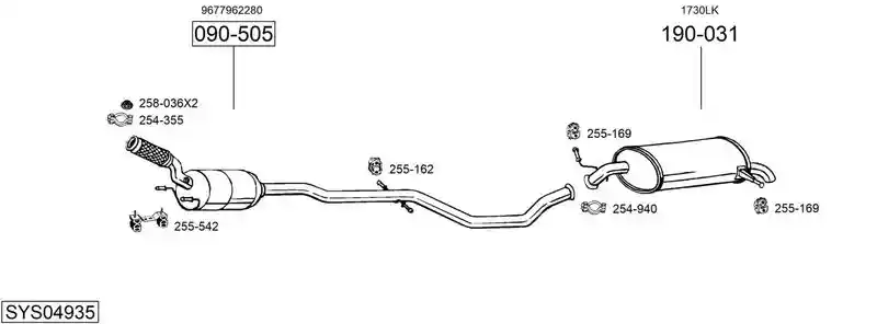 BOSAL SYS04935