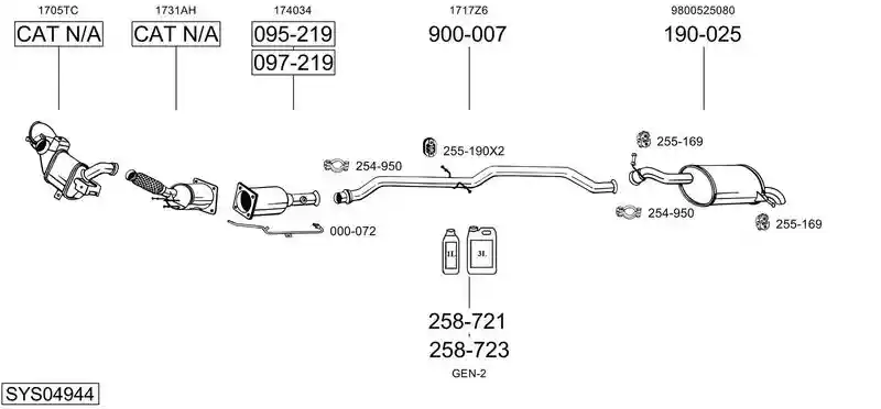 BOSAL SYS04944