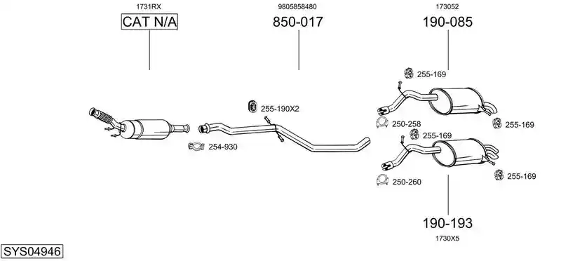 BOSAL SYS04946