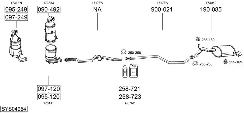 BOSAL SYS04954