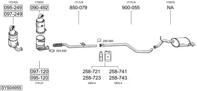 BOSAL SYS04955